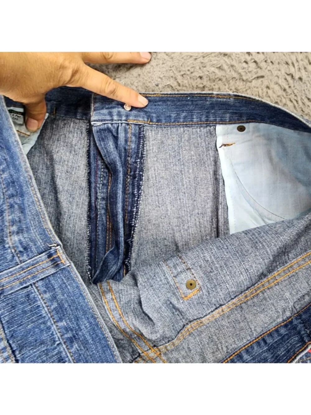 Coogi Shorts Mens 44 Blue Vintage Bagging Denim Jean Jorts *Read*